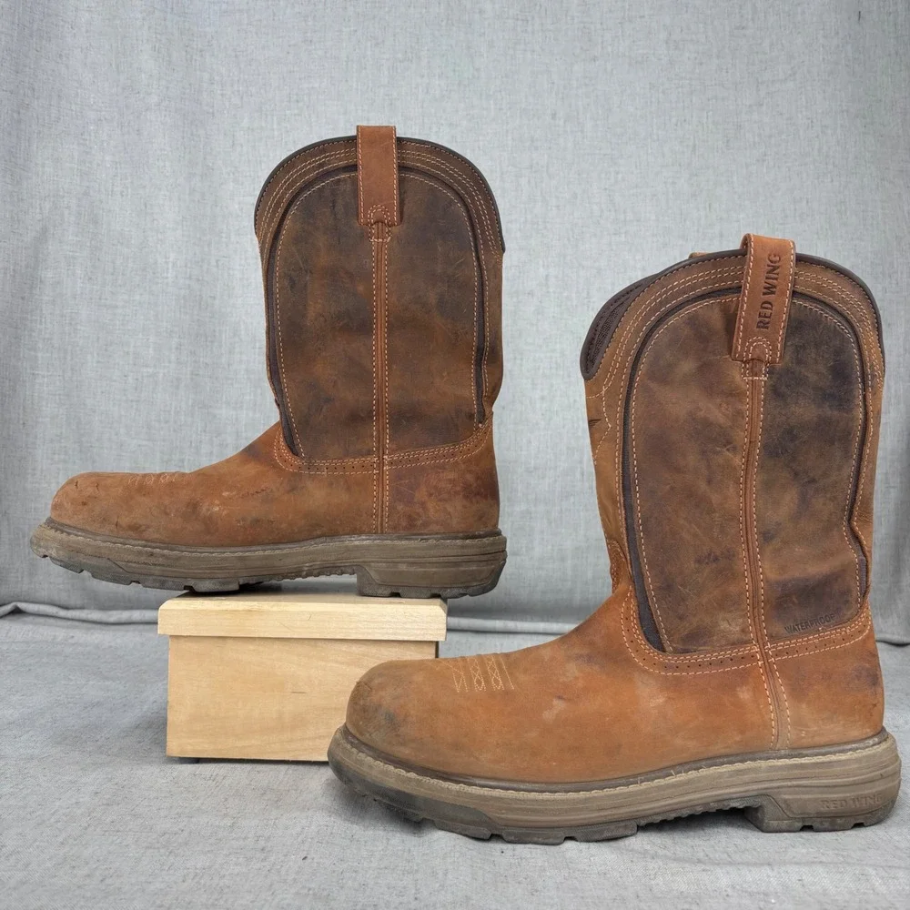 Red Wing Rio Flex 2276 Work Boot Brown Waterproof Steel Toe Mens 10 NARROW